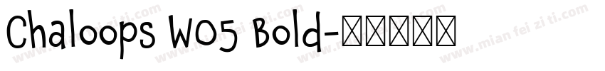 Chaloops W05 Bold字体转换